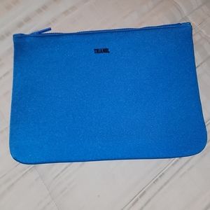 triangl swimwear Electric Blue Neoprene Zip Pouch